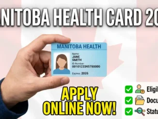 Manitoba Health Card Application